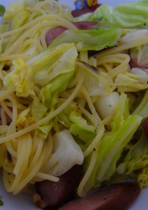 キャベツとウインナーのチーズパスタ-レシピのメイン写真