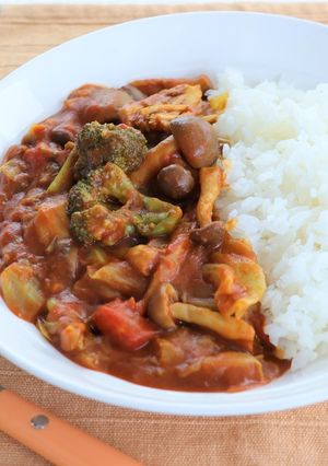 糖質オフ！具材たっぷりトマトカレー-レシピのメイン写真