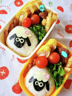 キャラ弁☆ひつじのショーン女子弁当☆-レシピのメイン写真