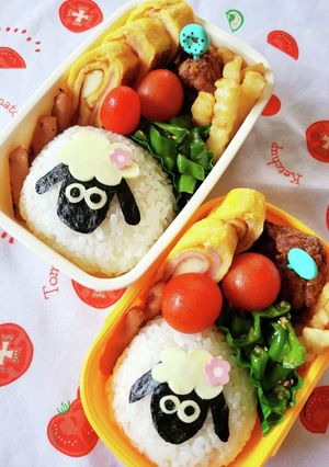 キャラ弁☆ひつじのショーン女子弁当☆-レシピのメイン写真