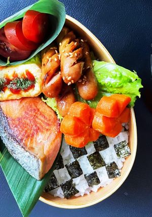 パタパタパタ♬たたむ四角いオムレツ弁当-レシピのメイン写真