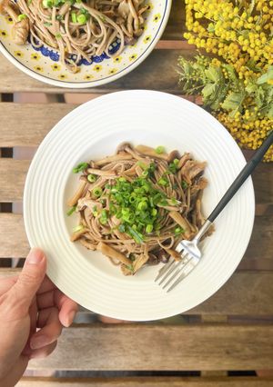 きのこ和風そばパスタ-レシピのメイン写真
