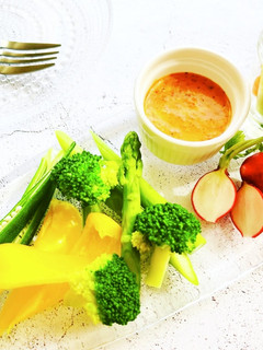 野菜スティック~ハリッサディップ~-レシピのメイン写真
