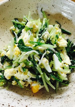 水菜と豆腐と卵のサラダ-レシピのメイン写真