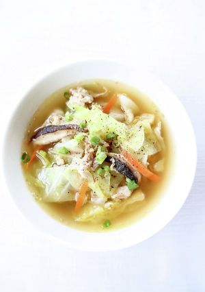 簡単＆具沢山【豚とキャベツの中華スープ】-レシピのメイン写真