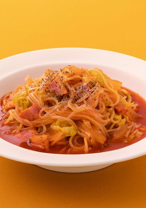 しらたきのトマトスープパスタ-レシピのメイン写真