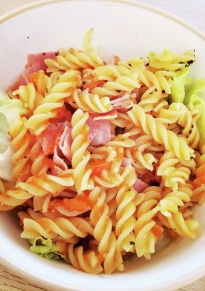 【覚書】ワンパンでトマトスープパスタ-レシピのメイン写真