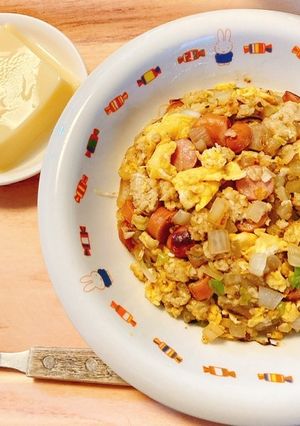 満足度高め！オートミール炒飯-レシピのメイン写真