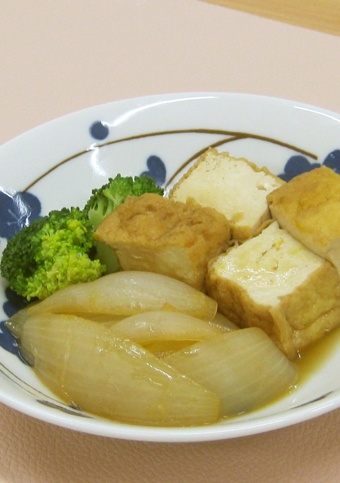 玉ねぎと厚揚げの甘辛煮-レシピのメイン写真