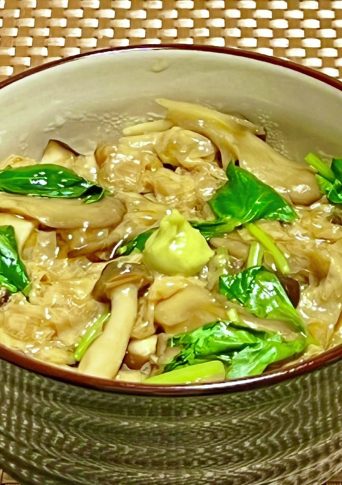 我が家の丼☆きのこと湯葉のあんかけ丼-レシピのメイン写真