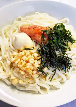 簡単やみつき！1人ランチ明太子マヨうどん-レシピのメイン写真