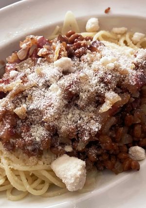 納豆ペペロンチーノパスタ-レシピのメイン写真