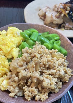 ひき肉とマカで作る　お手軽　とりそぼろ-レシピのメイン写真