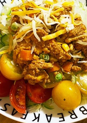 キャベツでタコライス〜サラダ風-レシピのメイン写真