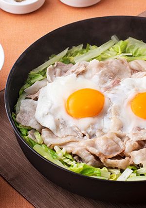 豚ばらと白菜のフライパン蒸し-レシピのメイン写真