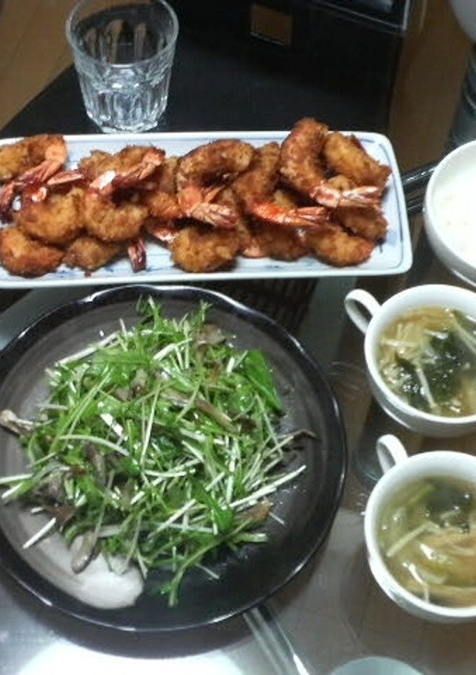 マイタケと水菜の簡単サラダ♪♪-レシピのメイン写真