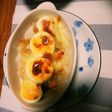 玉葱と卵の味噌チーズ焼き
