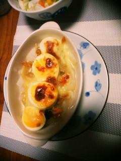 玉葱と卵の味噌チーズ焼き-レシピのメイン写真