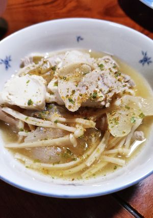 肉ジャガの残り汁の豆腐煮-レシピのメイン写真