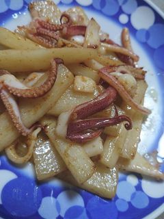 イカと長芋の炒めもの-レシピのメイン写真