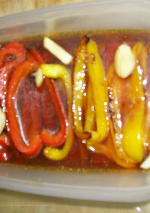 赤&黄色パプリカの焼びたし。-レシピのメイン写真