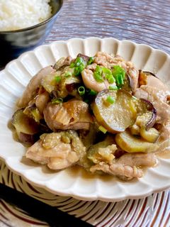 なすといえばコレ!鶏となすのガリぽん炒め-レシピのメイン写真