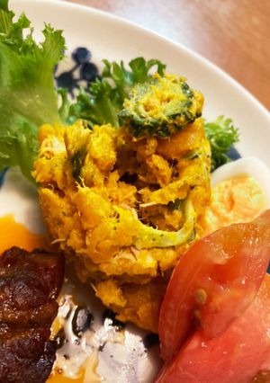 かぼちゃにゴーヤ☆かぼごーサラダ-レシピのメイン写真