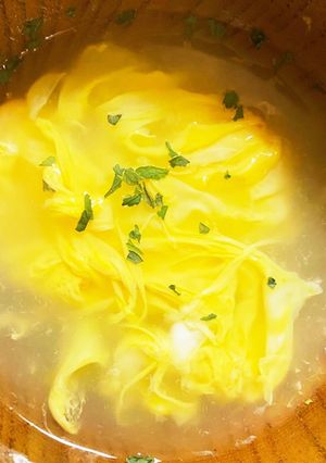 アミノ酸たっぷり、ふわふわたまごのスープ-レシピのメイン写真