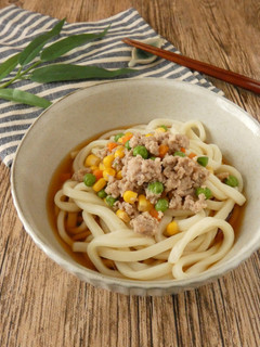 レンチン肉そぼろの冷やしうどん-レシピのメイン写真