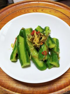 きゅうりの白だし豆板醤漬け-レシピのメイン写真