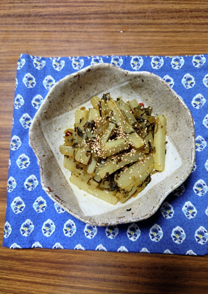 ヨウサマの減塩大根の高菜炒め-レシピのメイン写真