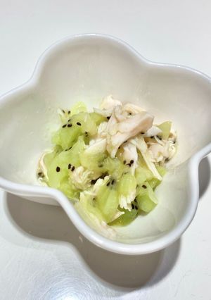 鶏ささみのキウイ和え-レシピのメイン写真