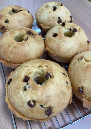 チョコチップスケーキ焼きドーナツ-レシピのメイン写真