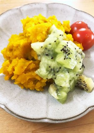 キウイ✖️かぼちゃ　目指せ！美肌サラダ-レシピのメイン写真