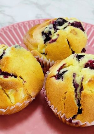 ブルーベリーとクリームチーズのマフィン-レシピのメイン写真