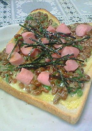 簡単♪納豆ネギトースト-レシピのメイン写真
