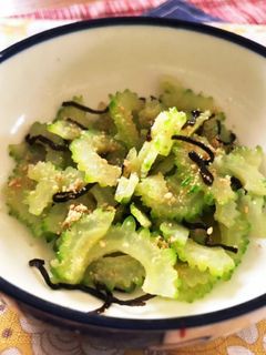 ゴーヤと塩昆布のおひたし-レシピのメイン写真