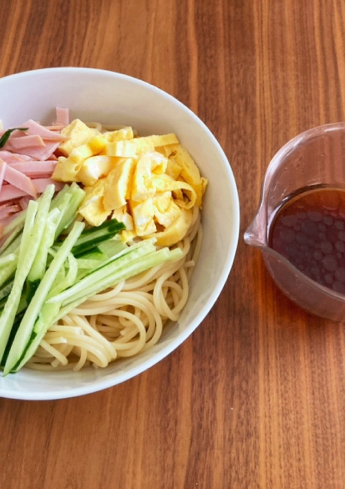 パスタで冷やし中華風-レシピのメイン写真