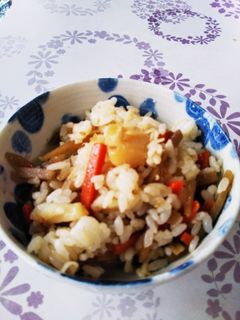 ホタテときんぴらの混ぜご飯-レシピのメイン写真