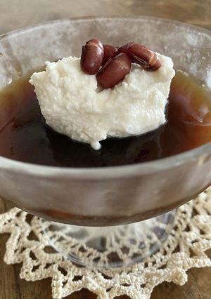冷やしぜんざい風コーヒーミニゼリー-レシピのメイン写真