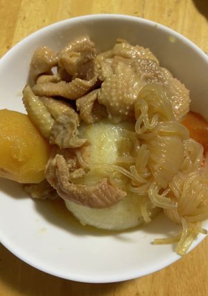 鶏皮煮込み-レシピのメイン写真