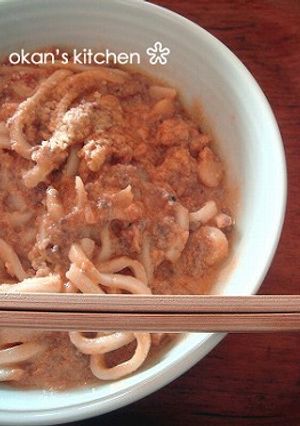 とろりん豆乳ミートうどん＠簡単ランチ-レシピのメイン写真