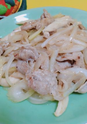 セロリと豚肉の中華炒め-レシピのメイン写真