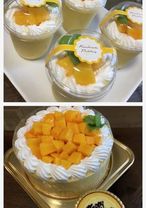 マンゴープリンケーキ-レシピのメイン写真