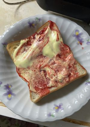 梅マヨ　オガタトースト-レシピのメイン写真