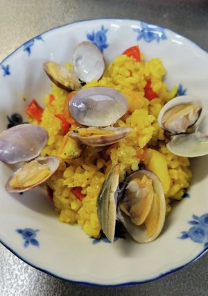 3合シーフードMIX炊飯器パエリア-レシピのメイン写真