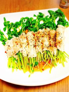 豆苗の豚肉巻き-レシピのメイン写真