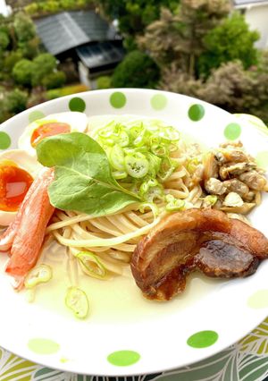 貝出汁の冷たいラーメン-レシピのメイン写真