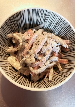 簡単！大根とハムのゴママヨサラダ-レシピのメイン写真