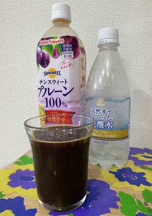 プルーンジュースの炭酸水割り-レシピのメイン写真